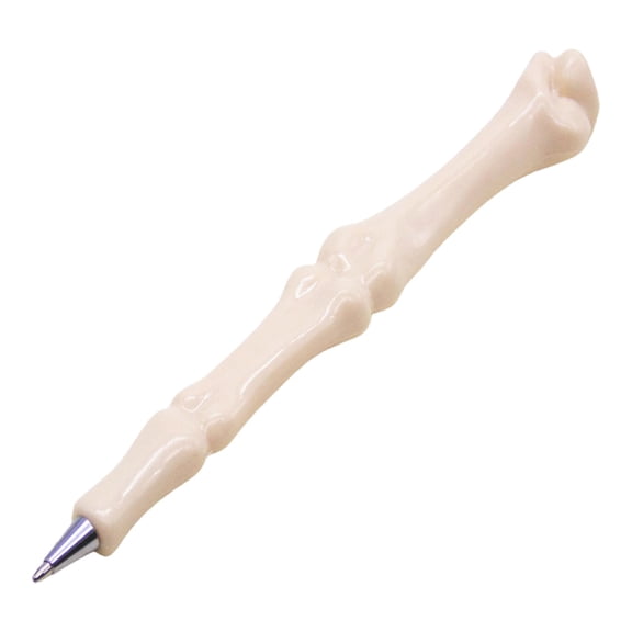YEESHU Bone Shaped Water Based Pen, Realistic Skeleton Design Ballpoint Pen, Smooth Writing Novelty Pen with Blue Ink for Hand Writing Halloween Gift Office Stationery Use
