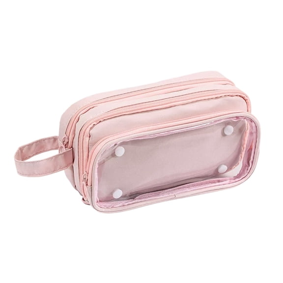 YEESHU Detachable Pencil Case Transparent Multi Layer Large Capacity Stationery Storage Bag High Value for Office Home
