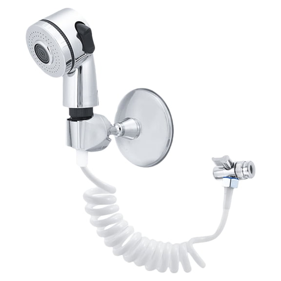 YEESHU Faucet Sprayer Attachment, Salon Shampoo Bowl Spray Head with Side Control Button, Adjustable Handheld Shower Head for Salon Spa Chairs Pet Bathing Washing Use