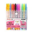 thumbnail image 1 of YEESHU Glitter Gel Pens Set, 12 Colors Sparkle Gel Marker for Adult Coloring Books, Shimmer Pen for Journaling Crafting Doodling Drawing Art Supply Use, 1 of 8