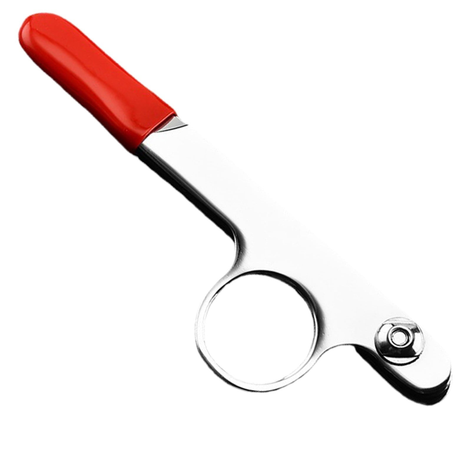 YEESHU High End Thread Nipper with Red Rubber Cap for Sewing, 4.7 Inch Edge Thread Snipper, Stainless Steel Thread Trimmer for Tailoring and Crafting