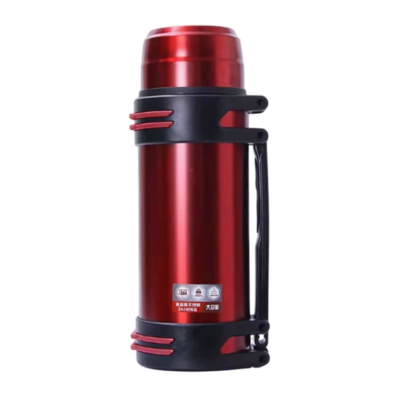 YEESHU Insulated Water Bottle, 2L Large Capacity Stainless Steel Vacuum Flask for Outdoor, Portable Thermal Water Bottle with Handle for Travel Car, Keeps Hot and Cold for 24 Hours