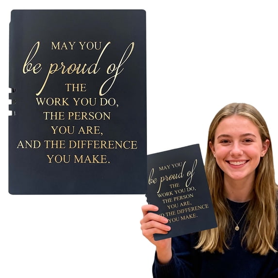 YEESHU Lined Hardcover Leather Journal Notebook Inspirational 8.3x5 Inch Leather Diary Motivational For Work Study Daily Use