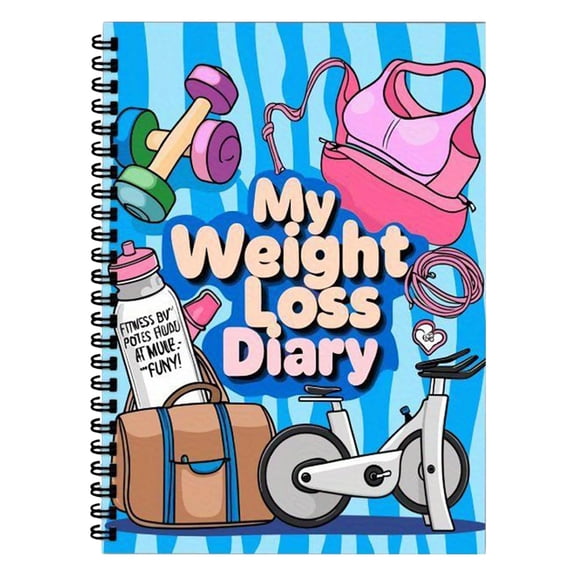 YEESHU Planner Challenge Book, Weight Loss Fitness Journal Workout Tracker for Adults, Binding Compact A5 Size Fitness Planner  A5 Size