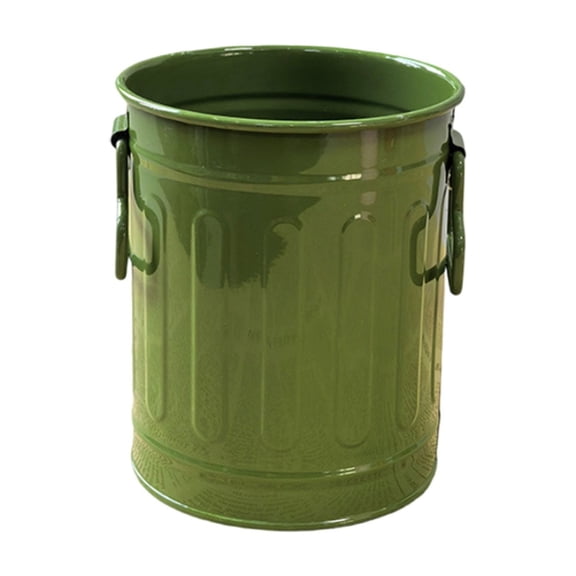 YEESHU Small Metal Bucket With Handle Storage Tin For Desk Organizer Pen Holder Planter Home Decor