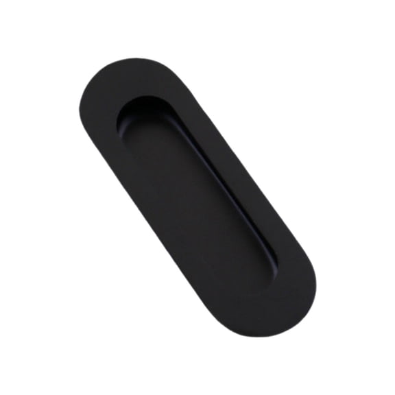 YEESHU Stainless Steel Side Hole Embedded Sliding Door Handle, Embedded Drawer Cabinet and Wardrobe Finger Pull Handle with Hidden Screws, 5 Colors Available – Black