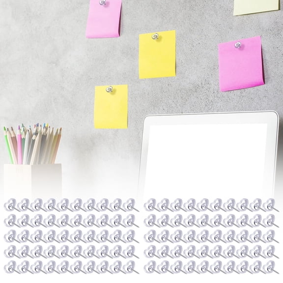 YEESHU Transparent Heart Shaped Push Pins Count In Reusable Box For Bulletin Boards And Wall Displays Plastic Head Push Pins