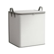 YEEYUANCH Houndstooth Storage Bag Large Capacity Folding Clothes Portable Wardrobe Sorting Clothes Storage Box With Reinforced Handle Zipper For Home Comforters Pillow Blanket Bedding Quilt