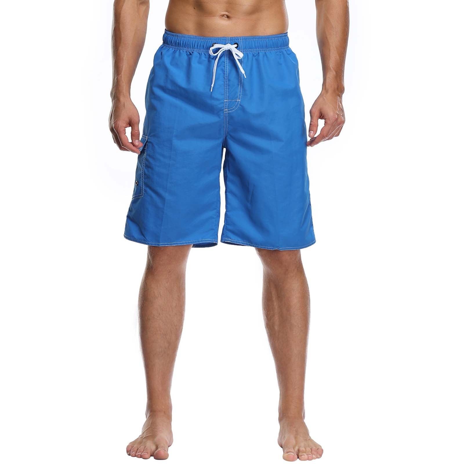 YEEYUANCH Men's Quick Drying Swimming Trunks With Mesh And Beach Board