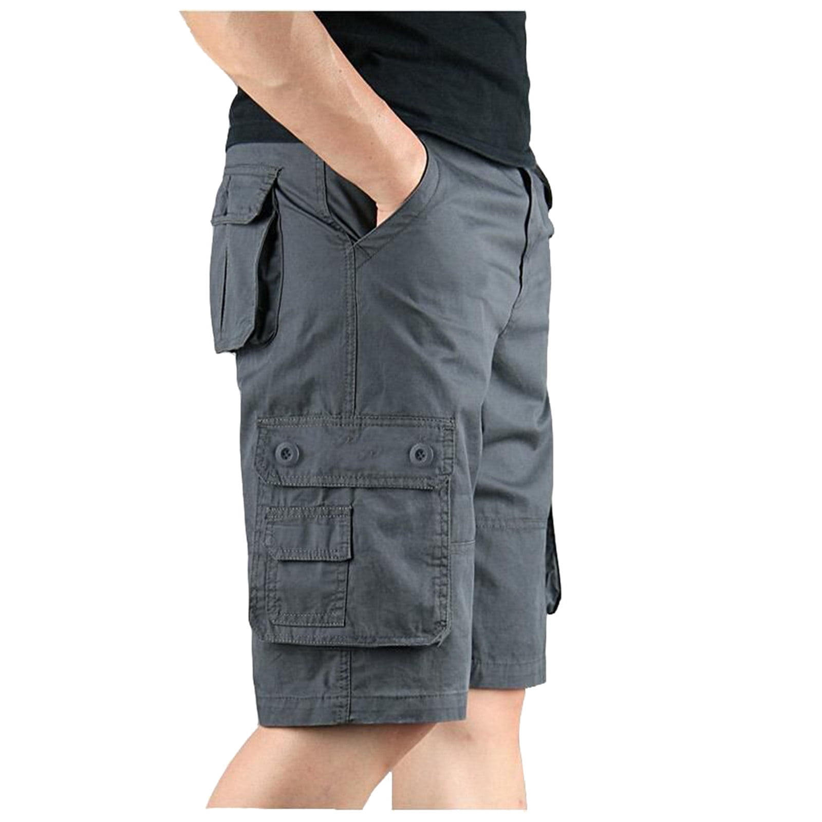 YEEYUANCH Workout Shorts Long Board Shorts Black Pocketless Shorts Mens Cargo Shorts for Men Mens Basketball Shorts Mid Thigh Shorts for Women Men Short Sleeve Shirt Linen Prime Big Deal Days