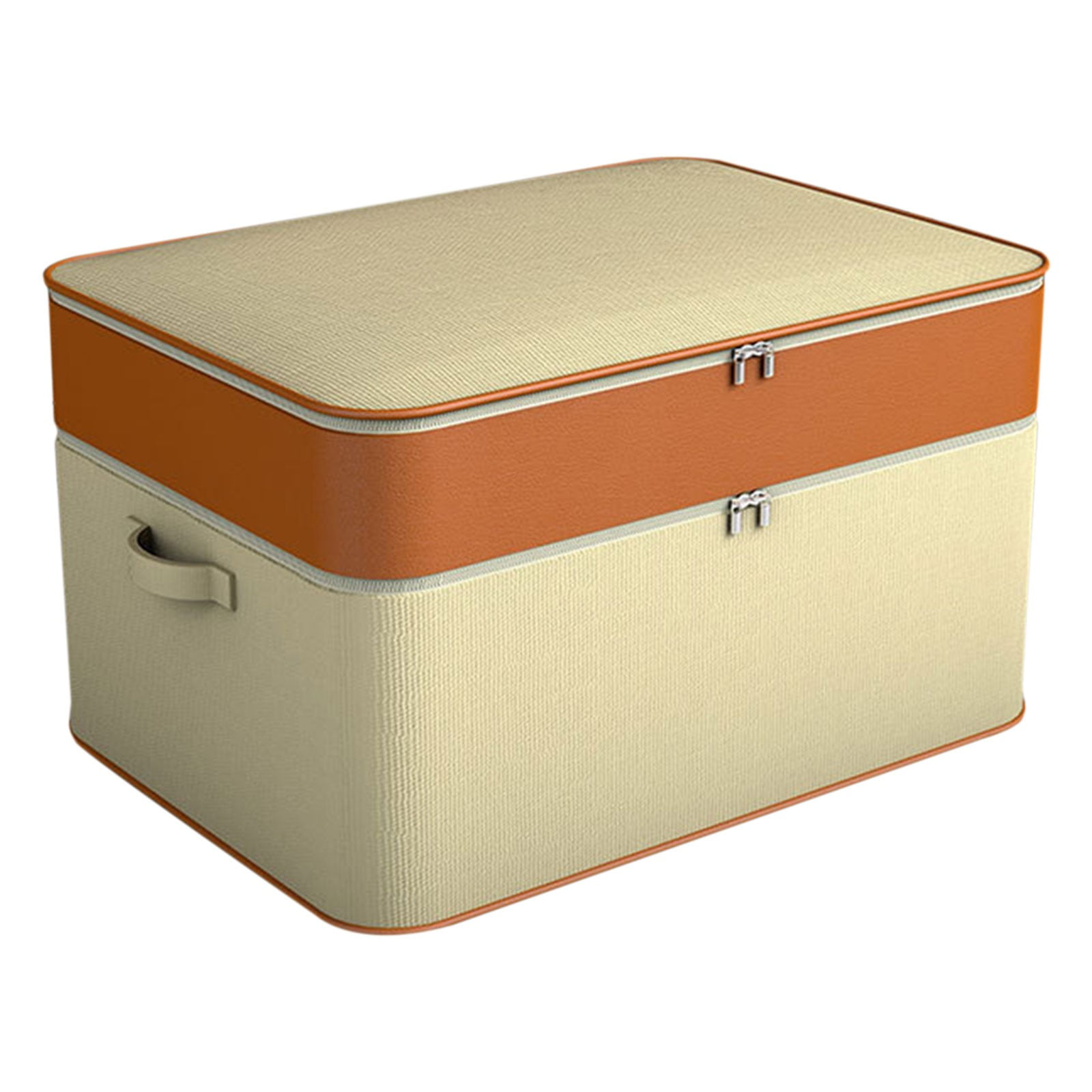 YEGHUN Blanket Storage Double Layer Zipper Clothes Storage Bag Wardrobe