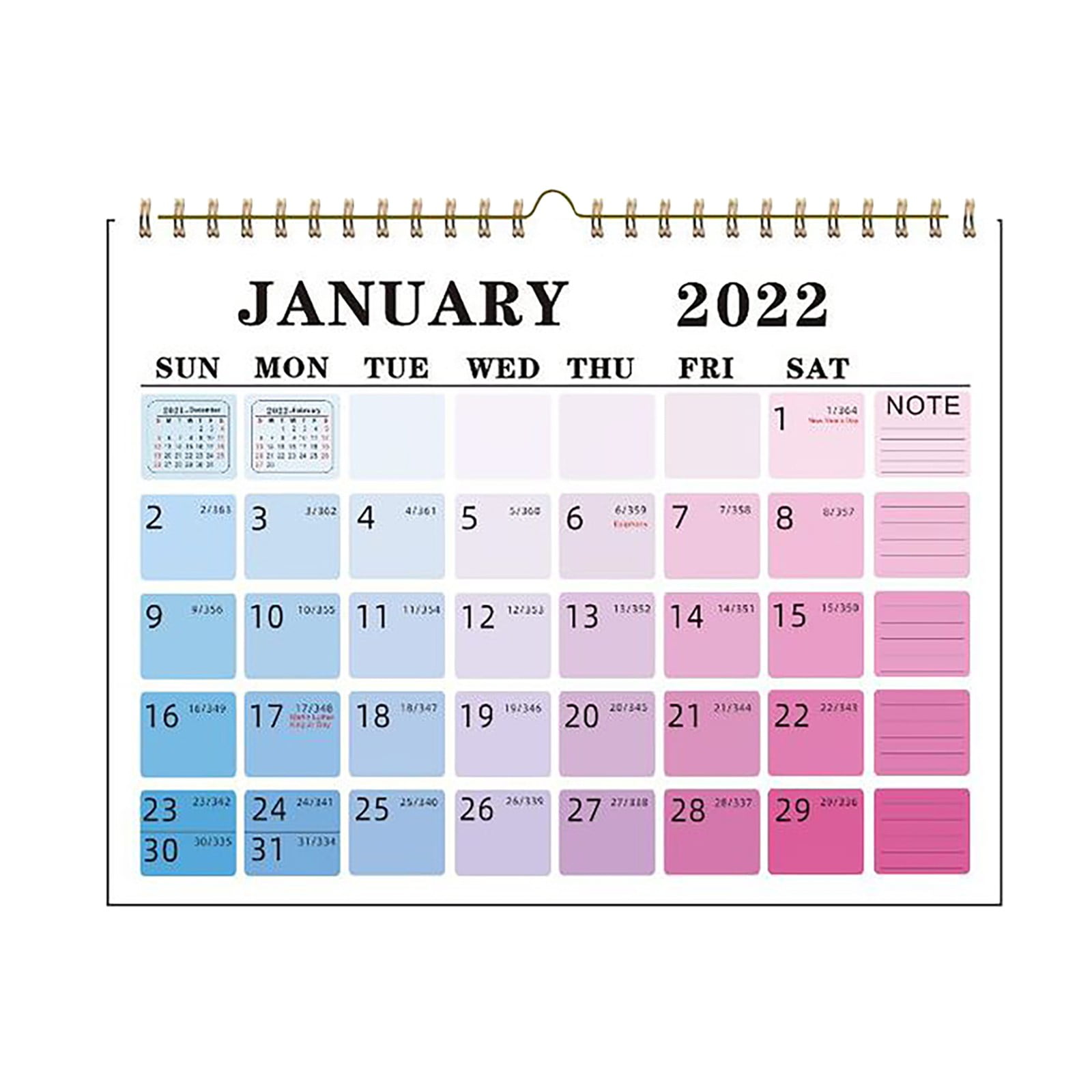 YEGHUN Calendar Calendars By Year 2022 Desk Calendar Large Ruled