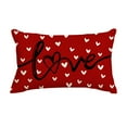 YEGHUN Queen Pillowcases Valentine's Day I Love You Throw Pillow Covers