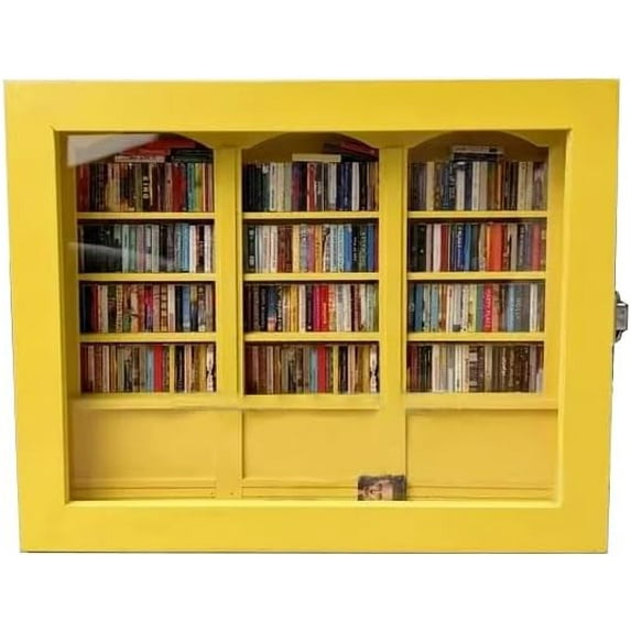 YEHOOM Miniature Bookshelf,Anxiety Bookshelf Mini Books,Anxiety Bookshelf Shake Away Your Anxiety,for Home Room Living Room Office Decor Mini Brands Books. (Type A Green)