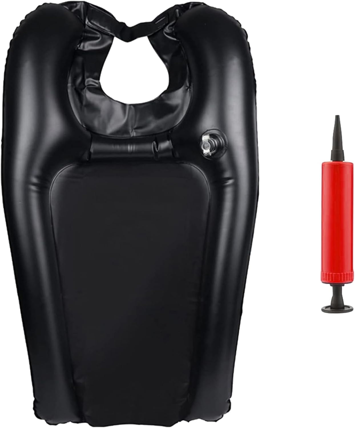 YEHOOM Portable Shampoo Bowl with inflator,Inflatable Hair Washing Basin for Sink at Home,Lightweight Wheelchair Hair Washing Station for for Elderly, Disabled, Pregnant, Bedridden, Handicap