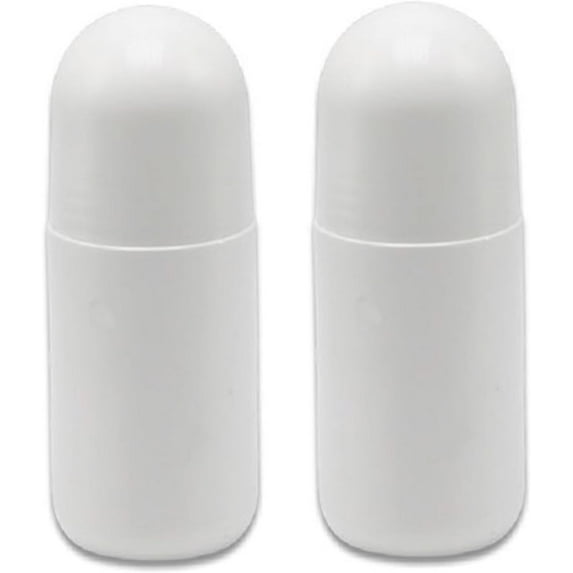 YEHOOM Roll on Bottles, 2PCS 50ml Refillable Empty Rollerball Bottles, Leak-Proof Plastic Roller Ball Container, Sunscreen Roller Applicator, Portable DIY Roller Bottles for Essential Oil Balms