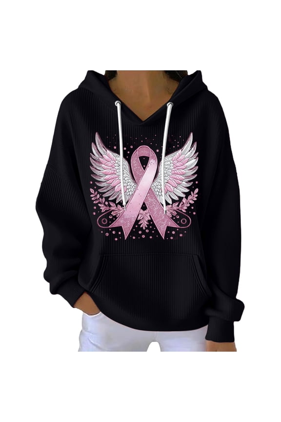 Hoodies for Women Trendy Kind Mind Wear Breast Cancer Tee In We Sweatshirt Winter Fashion Clothes