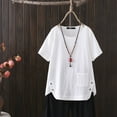 thumbnail image 1 of YEJIMAN Short Sleeve T-shirt, White T-Shirts For Women, Top T Shirt for Women Short Sleeves Outdoor Elegant Vintage T Shirt,, 1 of 5