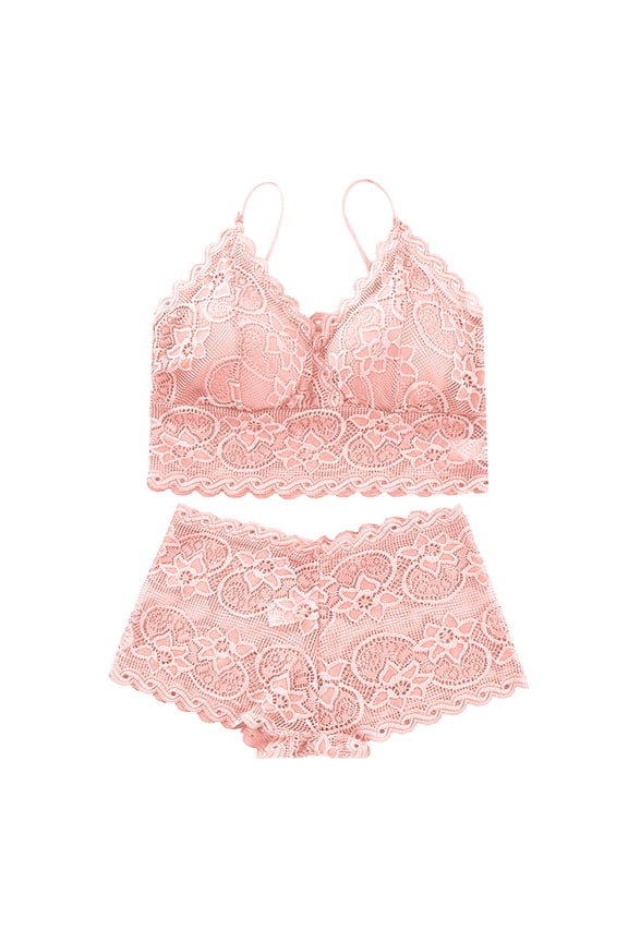 Underwear for Women Female Lace Seamless Vest Ultrathin Padded Bra Sets Ladies Underwear Brief Set Lingerie Sets