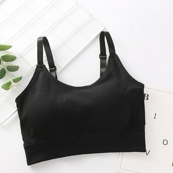 YEJIMAN Women's Adjustable Sports Front Closure Extra-Elastic Breathable Undershirt Bra, Black Womens Underwear Cotton, Polyester Long Underwear Women