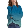 thumbnail image 1 of YEJIMAN Womens Sweaters Ladies' Gradient Printed Casual And Comfortable Long Sleeved Pullover Cute Sweaters, 1 of 4