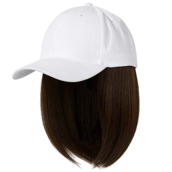 YEKEYI Baseball Cap Wig with Hair Extensions Synthetic Wig Hat for Women Adjustable Baseball Hat