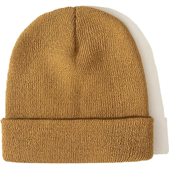 YEKEYI Beanie for Women Men Unisex Cuffed Plain Skull Knit Hat Soft Fisherman Beanies Winter Hats