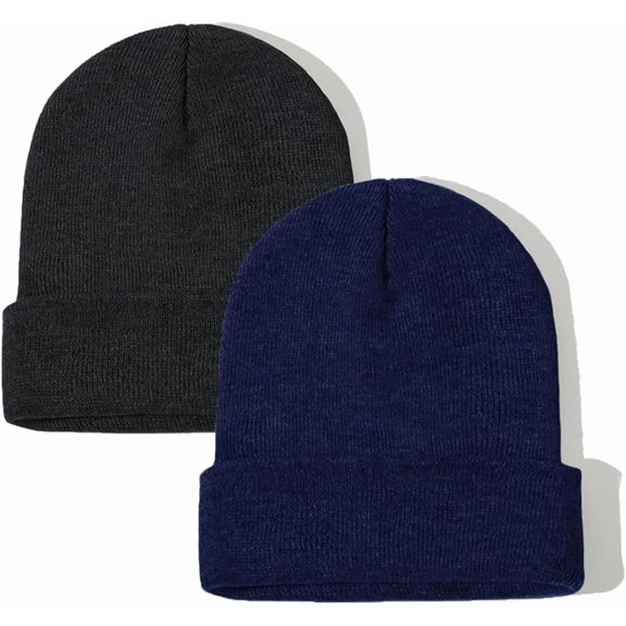 YEKEYI Beanie for Women Men Unisex Cuffed Plain Skull Knit Hat Soft Fisherman Beanies Winter Hats