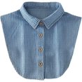 thumbnail image 1 of YEKEYI Denim Fake Collar Shirt Detachable,Versatile Accessories Dickey Collars Blouse Top for Women Girls Decorative Favors, 1 of 3