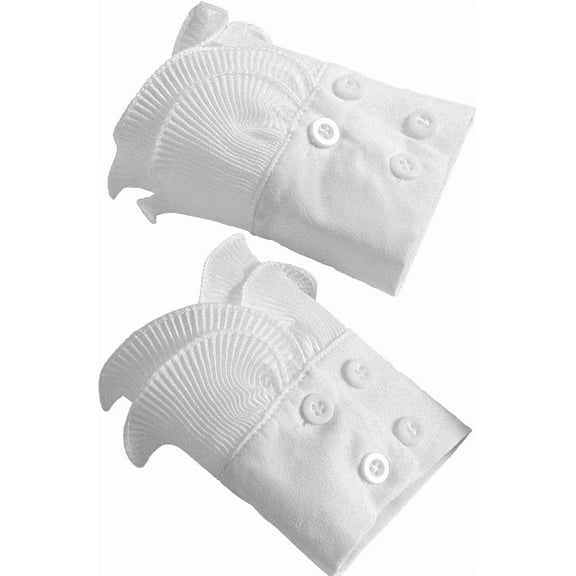 YEKEYI Fake Collar Shirt Versatile Accessories Victorian Chiffon Dickey Collar For Women