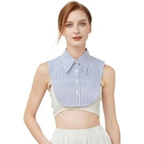 YEKEYI False Collar Shirt Detachable Fake Collar Wrist Cuffs Fake Sleeve Cuffs Collar Half Shirt Collar
