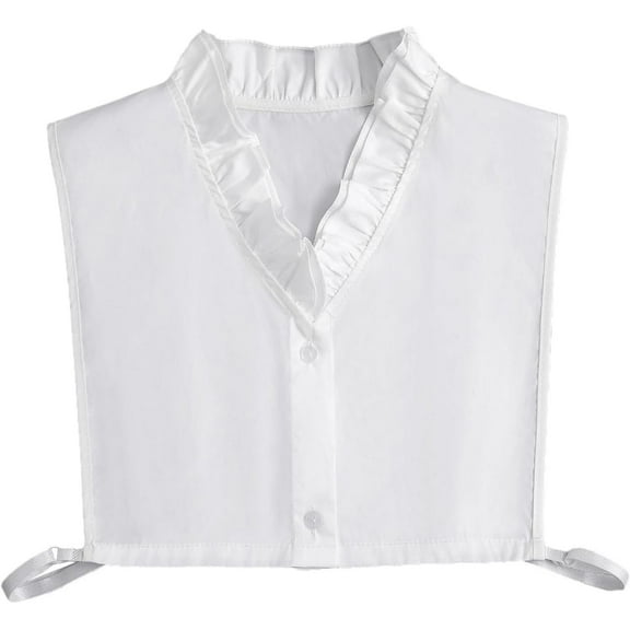 YEKEYI Half Shirts Layering for Women,Detachable Dickey Collar Blouse Half Shirts False Collar