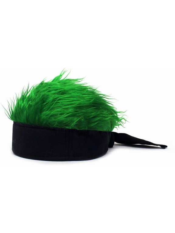 Halloween Novelty Hair Hats Spiked Funny Skull Hat Adjustable Wig Hat with Hair