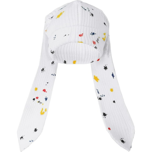 YEKEYI Knit Beanie Hats Cute Bunny Long Ears Funny Hat Fluffy Winter Cap Warm Knit Rabbit Crochet Skull Cap Outdoor Slouchy Hat