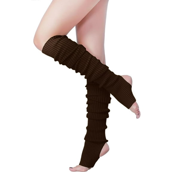 YEKEYI Long Leg Warmer, Women’s Men 80s Party Ribbed Knit Dance Sports