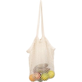 YEKEYI Premium Cotton Mesh Grocery Totes - Reusable French Market Bags - 100% Cotton String Bags for Farmers Market, Produce, Grocery or Beach Trip (3 Pack)
