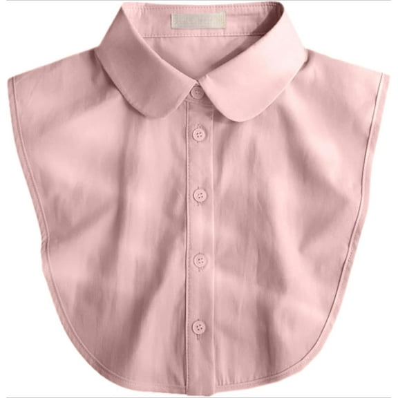 YEKEYI Solid Color Chiffon Fake Collar Detachable Dickey Collar Black Collar White Fake Collar for Women Girls