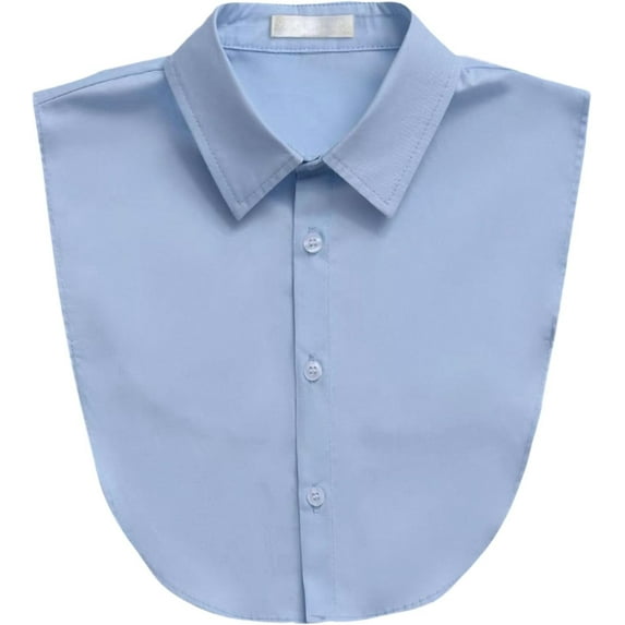 YEKEYI Solid Color Cotton Fake Collar Detachable Dickey Collar Black Collar White Fake Collar for Women Men