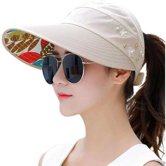 YEKEYI Sun Hats for Women Wide Brim Sun Hat UV Protection Caps Floppy Beach Packable Visor