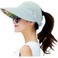 thumbnail image 1 of YEKEYI Sun Hats for Women Wide Brim Sun Hat UV Protection Caps Floppy Beach Packable Visor, 1 of 6