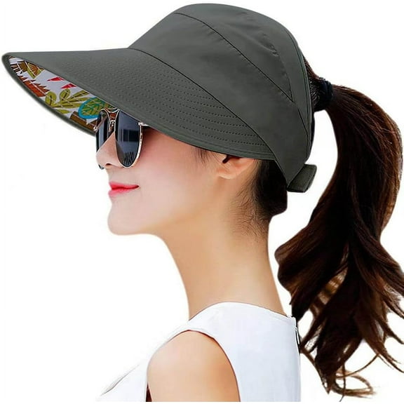 YEKEYI Sun Hats for Women Wide Brim UV Protection Sun Hat Summer Beach Packable Visor