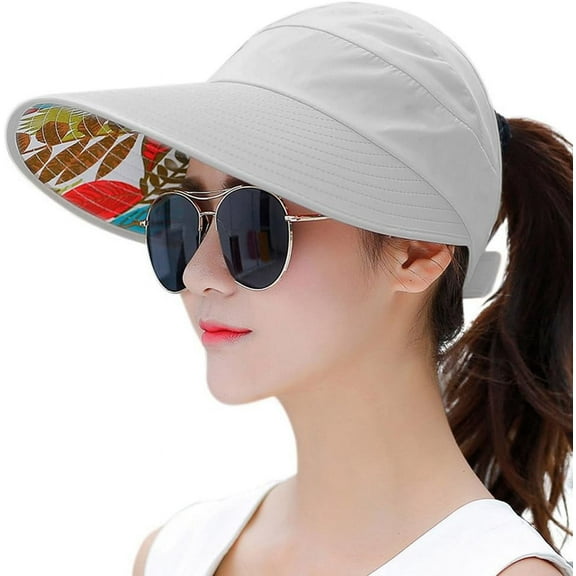 YEKEYI  Sun Hats for Women Wide Brim UV Protection Sun Hat Summer Beach Packable Visor