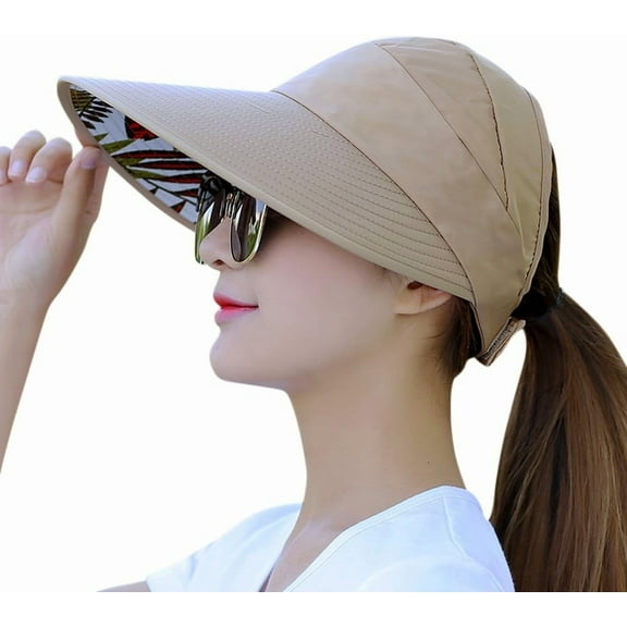 YEKEYI Sun Hats for Women Wide Brim UV Protection Sun Hat Summer Beach Packable Visor