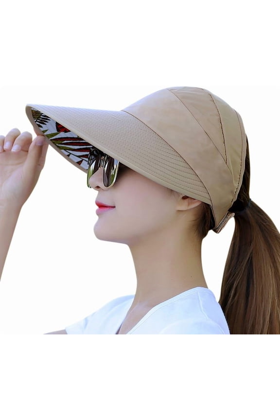 Sun Hats for Women Wide Brim UV Protection Sun Hat Summer Beach Packable Visor