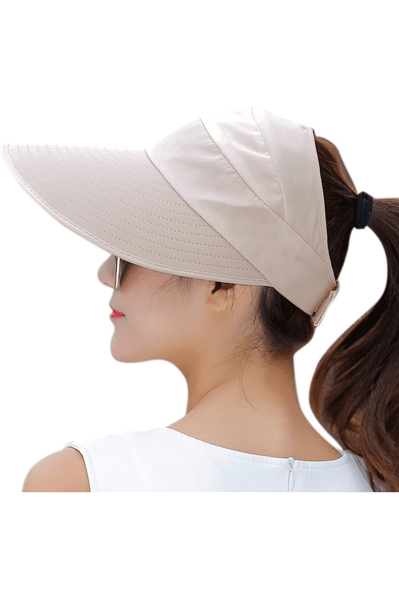 Sun Hats for Women Wide Brim UV Protection Sun Hat Summer Beach Packable Visor Sun Visor Hats Women Large Brim Summer UV Protection Beach Cap