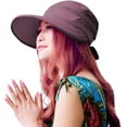 thumbnail image 1 of YEKEYI Sun Hats for Women with UV Protection Wide Brim Sun Hat Visor Summer Beach Outdoor Foldable Womens Cap, 1 of 7