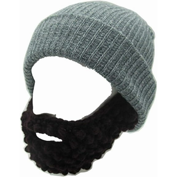 YEKEYI Unisex Wacky Beard Hat Knit Funny Beanie Halloween Cap Wind Mask