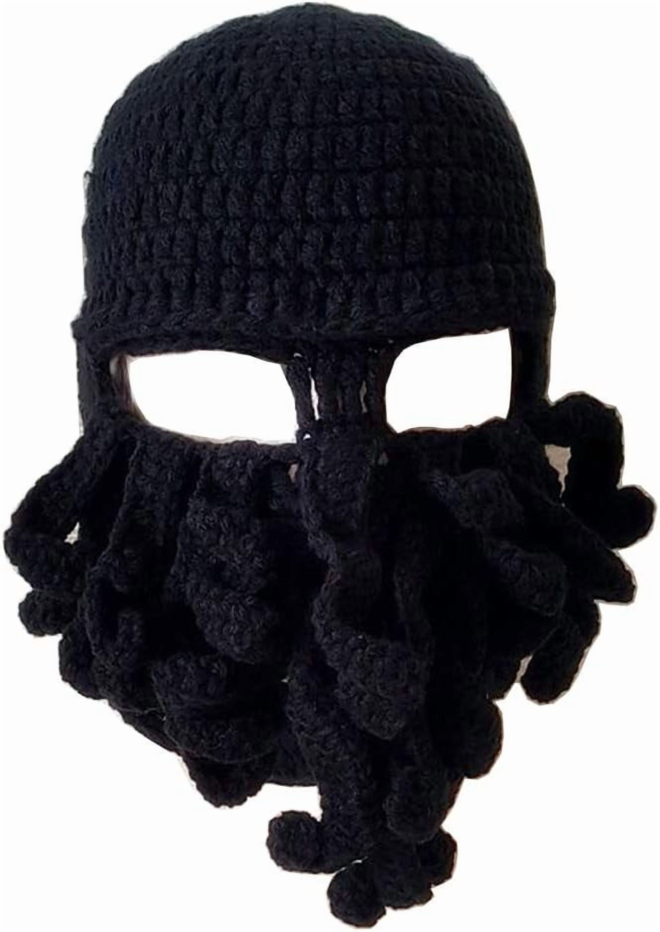 YEKEYI Wig Beard Hats Handmade Knit Warm Winter Caps Ski Funny Mask Beanie for Men Women YEKEYI