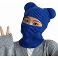 thumbnail image 1 of YEKEYI Winter Hat Warm Hooded Scarf Hat Balaclava Knit Skull Beanie Hat for Women Girls, 1 of 3