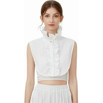 YEKEYI Women Fake Collar Shirt Versatile Accessories Victorian Collar Half Shirt Collar False Sleeve Cuffs